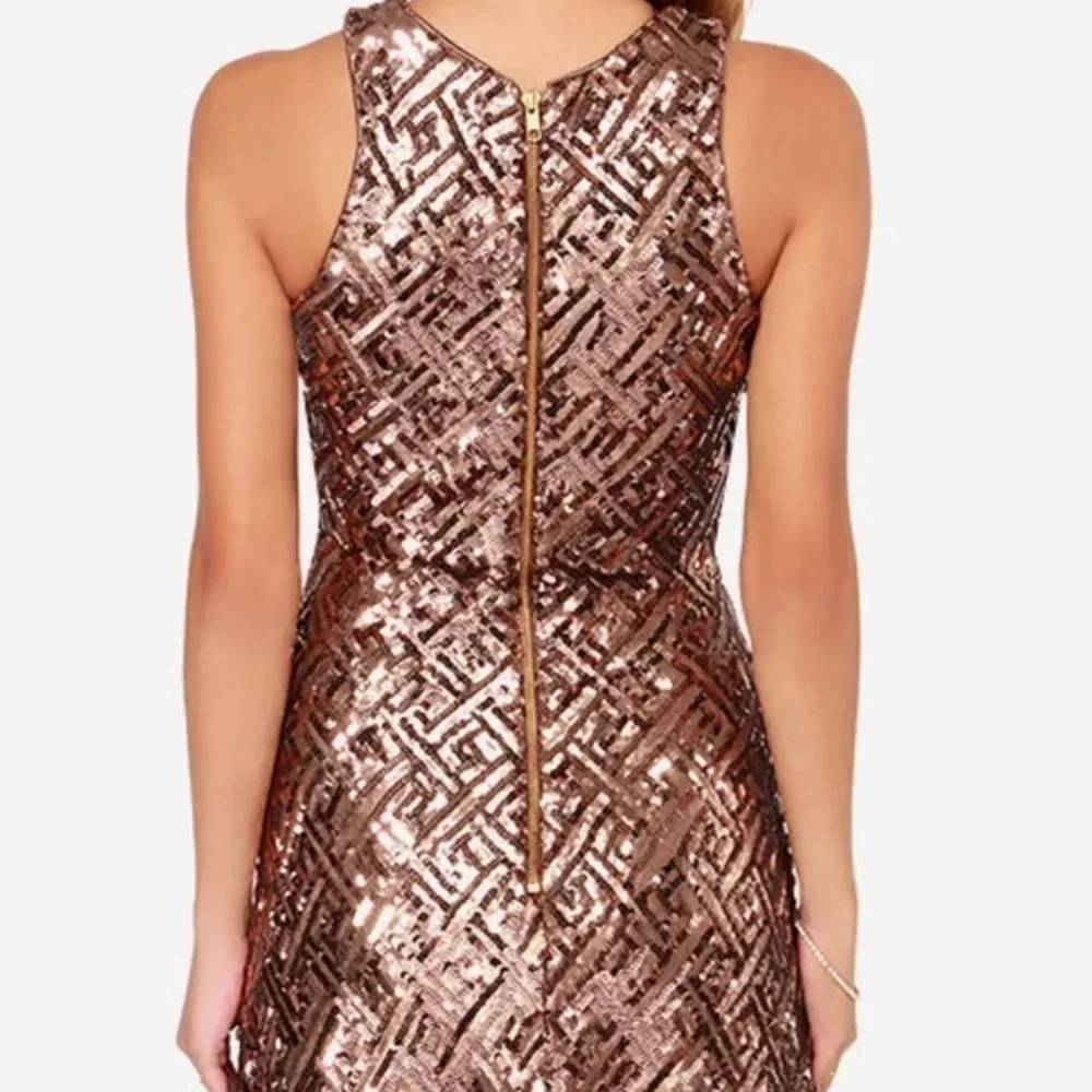 Dress the Population Mia Bronze Sequin Dress Size XS - Picture 3 of 12